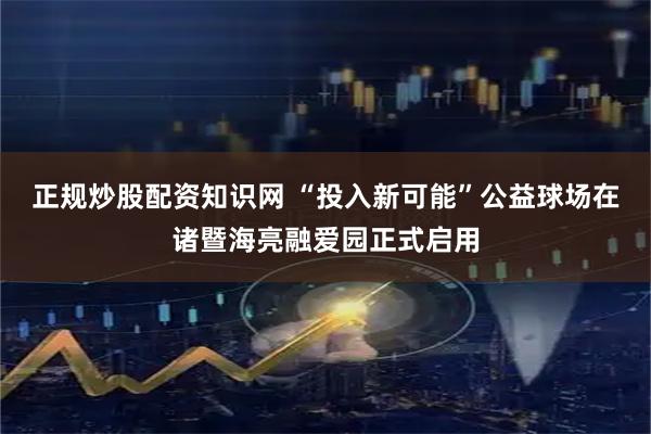 正规炒股配资知识网 “投入新可能”公益球场在诸暨海亮融爱园正式启用